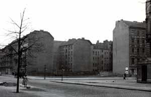 Rykestr. Ecke Sredzkistr. 1957, Foto: Archiv Stadtplanungsamt